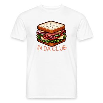 Club Sandwich Dessin Coloré - T-shirt homme - blanc - Devant - AI Model Male 178 dark (178cm)