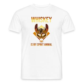 Whiskey Saying Whiskey Drinker Whiskey Lovers - Men's T-Shirt - white - Front - AI Model Male 178 dark (178cm)