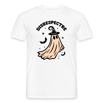 Crowned Ghost - Men's T-Shirt - white - Front - AI Model Male 178 dark (178cm)