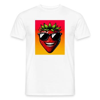 Erdbeeren Erdbeeren - Männer T-Shirt - Weiß - Vorne - AI Model Male 178 dark (178cm)