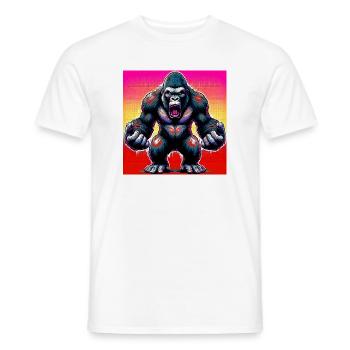 Gorilla - Männer T-Shirt - Weiß - Vorne - AI Model Male 178 dark (178cm)