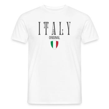 Ursprünglich aus Italien, geboren in Italien - Männer T-Shirt - Weiß - Vorne - AI Model Male 178 dark (178cm)