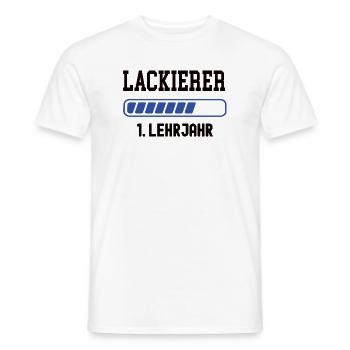 Apprenticeship Painter 1st Year Paint Shop Apprenticeship - Men's T-Shirt - white - Front - AI Model Male 178 dark (178cm)