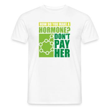 Biology Teacher Biologist Microbiology Biologist - Men's T-Shirt - white - Front - AI Model Male 178 dark (178cm)