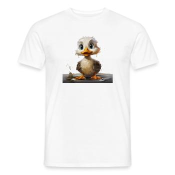 Schmutziges Entchen - Männer T-Shirt - Weiß - Vorne - AI Model Male 178 dark (178cm)