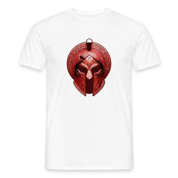Gladiator Helm Greek Workout Sparta - Männer T-Shirt - Weiß - Vorne - AI Model Male 178 dark (178cm)