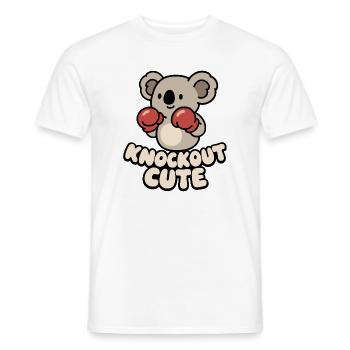 Koala Knockout Cute - Männer T-Shirt - Weiß - Vorne - AI Model Male 178 dark (178cm)