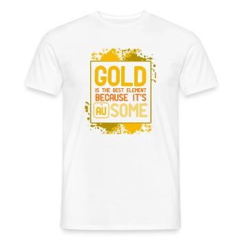 Chimie Chimiste Professeur de chimie Dire science - T-shirt homme - blanc - Devant - AI Model Male 178 dark (178cm)