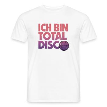 Je suis totalement disco - T-shirt homme - blanc - Devant - AI Model Male 178 dark (178cm)