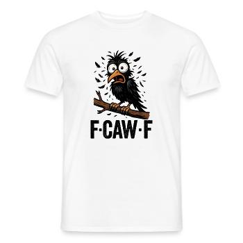 Schwarze Krähe F-CAW-F- Black Crow - Men's T-Shirt - white - Front - AI Model Male 178 dark (178cm)