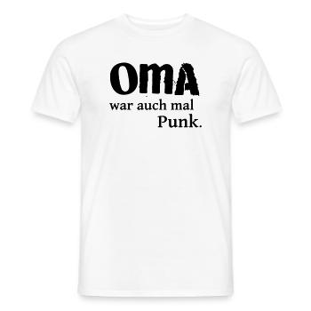 Oma war auch mal Punk - Männer T-Shirt - Weiß - Vorne - AI Model Male 178 dark (178cm)