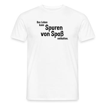 Spuren von Spass - Männer T-Shirt - Weiß - Vorne - AI Model Male 178 dark (178cm)
