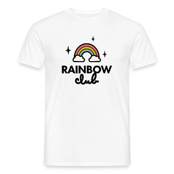 Rainbow Club logo - Men's T-Shirt - white - Front - AI Model Male 178 dark (178cm)
