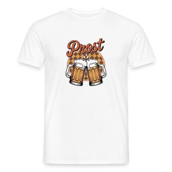 Cheers – Motif de bière amusant pour le - T-shirt homme - blanc - Devant - AI Model Male 178 dark (178cm)