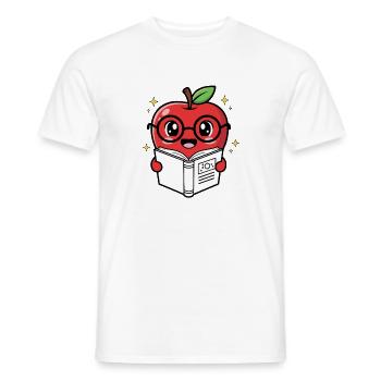 Fruit Cartoon Learning and Reading - Men's T-Shirt - white - Front - AI Model Male 178 dark (178cm)