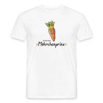 Carrot Prince Carrot King Design - T-shirt homme - blanc - Devant - AI Model Male 178 dark (178cm)