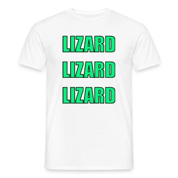 Lizard Echo - Men's T-Shirt - white - Front - AI Model Male 178 dark (178cm)