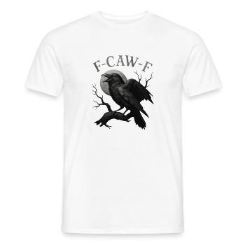 Mondschein-Rabe F-Caw-F - Männer T-Shirt - Weiß - Vorne - AI Model Male 178 dark (178cm)