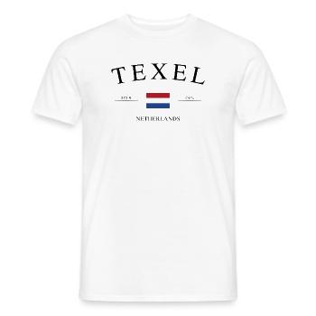 Texel Niederlande – Urlaub Souvenir & Geschenk - Männer T-Shirt - Weiß - Vorne - AI Model Male 178 dark (178cm)