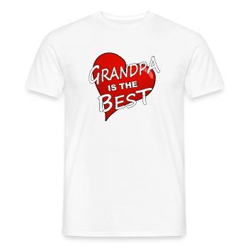 GRAND-PÈRE EST LE MEILLEUR - T-shirt homme - blanc - Devant - AI Model Male 178 dark (178cm)
