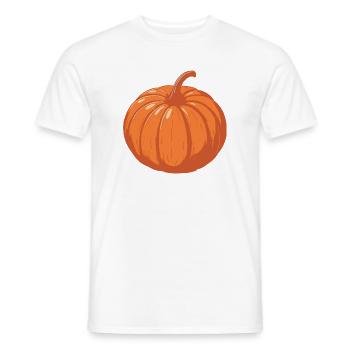 Kürbis Illustration Vintage Herbst - Männer T-Shirt - Weiß - Vorne - AI Model Male 178 dark (178cm)