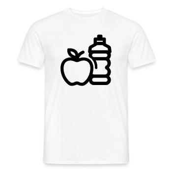 Gesunder Lebensstil - Männer T-Shirt - Weiß - Vorne - AI Model Male 178 dark (178cm)