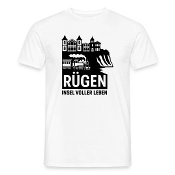 Rügen Insel voller Leben - Männer T-Shirt - Weiß - Vorne - AI Model Male 178 dark (178cm)