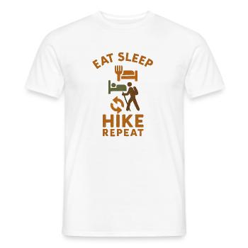 Wandern Wanderer - Männer T-Shirt - Weiß - Vorne - AI Model Male 178 dark (178cm)