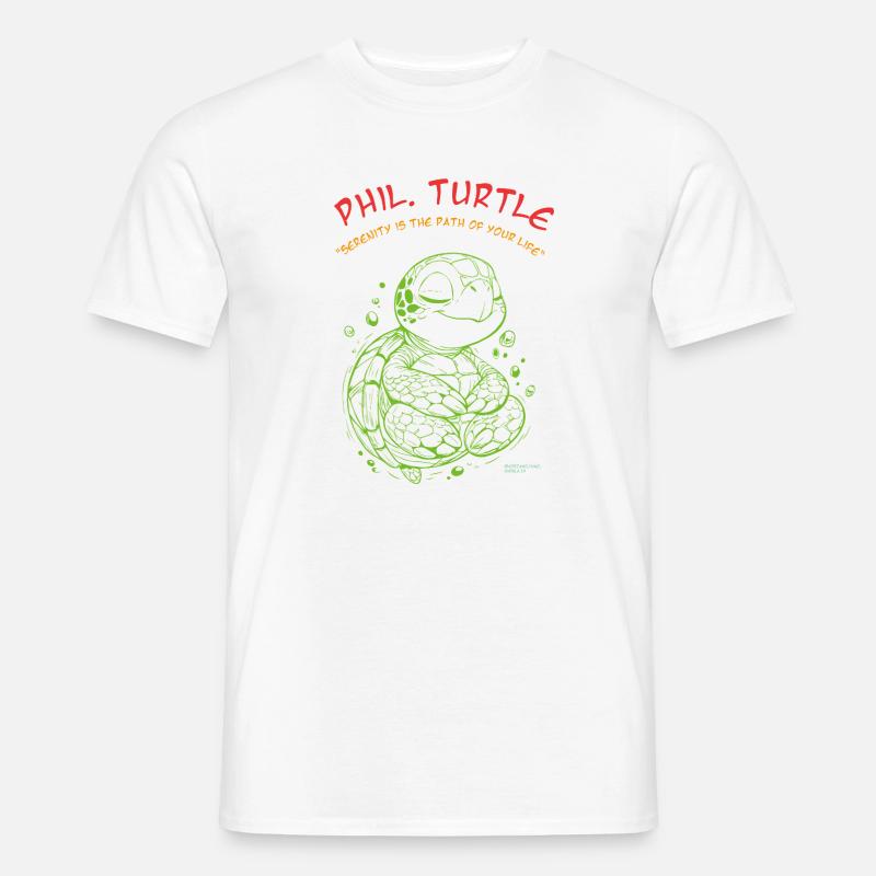 Phil Turtle Zen Path Tee - Men’s T-shirt - white