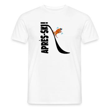 Après-SKI Lustiges Croissant - Männer T-Shirt - Weiß - Vorne - AI Model Male 178 dark (178cm)