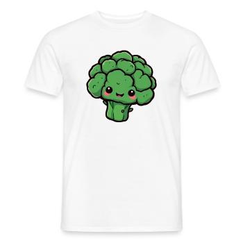 Brocoli - T-shirt homme - blanc - Devant - AI Model Male 178 dark (178cm)