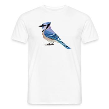 Blue Bird - Cooles Vogel Logo - Männer T-Shirt - Weiß - Vorne - AI Model Male 178 dark (178cm)
