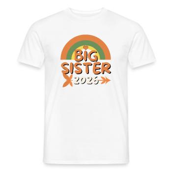 Big Sister 2026–Future Grande Sœur - T-shirt homme - blanc - Devant - AI Model Male 178 dark (178cm)