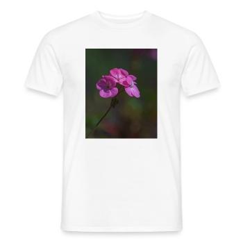 fleurs roses - T-shirt homme - blanc - Devant - AI Model Male 178 dark (178cm)