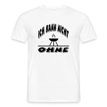 Griglia - T-shirt uomo - bianco - Fronte - AI Model Male 178 dark (178cm)