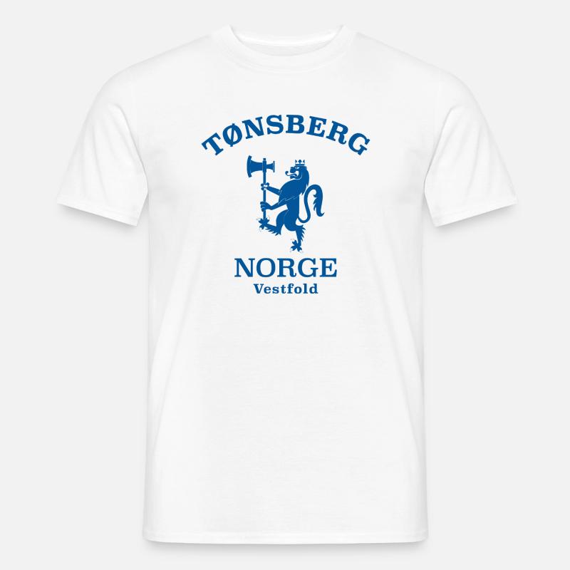 Tonsberg Norge Norwegen - Männer T-Shirt - Weiß
