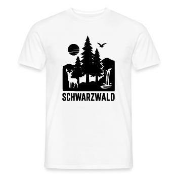 Forêt-Noire - T-shirt homme - blanc - Devant - AI Model Male 178 dark (178cm)