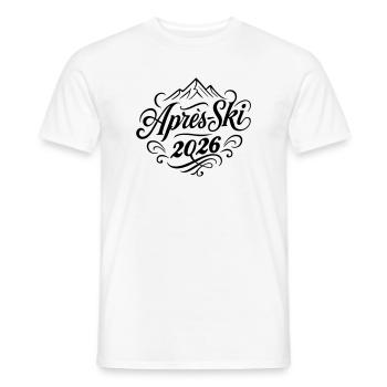 Apres Ski 2026 - Männer T-Shirt - Weiß - Vorne - AI Model Male 178 dark (178cm)
