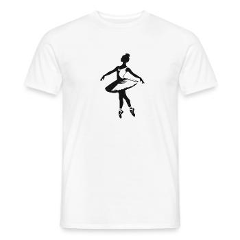 Ballerine - Cool Silhouette Logo - T-shirt homme - blanc - Devant - AI Model Male 178 dark (178cm)