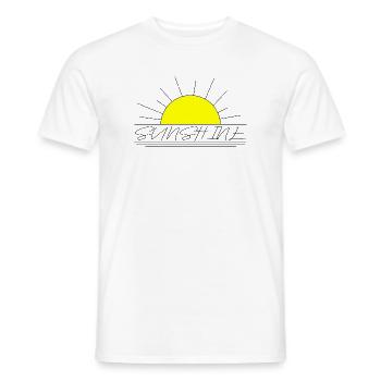 Sunshine - Männer T-Shirt - Weiß - Vorne - AI Model Male 178 dark (178cm)