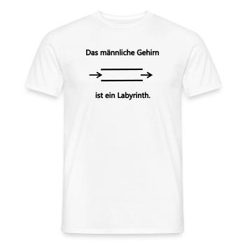 Labyrinth male - Men's T-Shirt - white - Front - AI Model Male 178 dark (178cm)