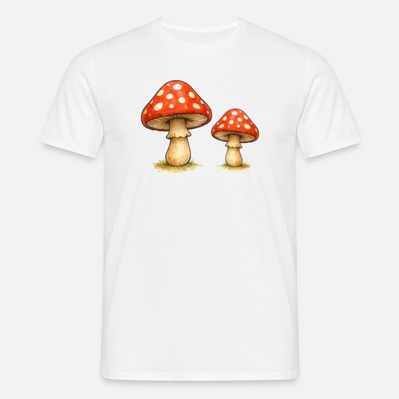 Red Toadstool Duo - Men's T-Shirt - white