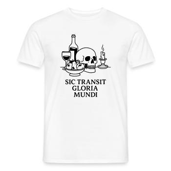 memento mori sic transit gloria mundi - Männer T-Shirt - Weiß - Vorne - AI Model Male 178 dark (178cm)