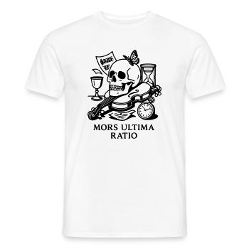Memento Mori Mors Ultima Ratio - Men's T-Shirt - white - Front - AI Model Male 178 dark (178cm)