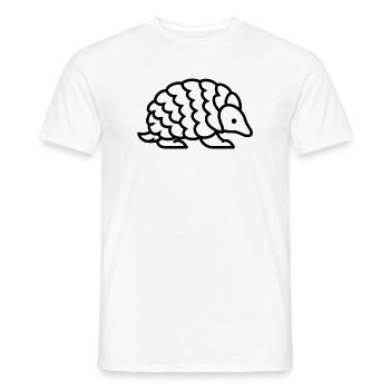 Schuppentier - Männer T-Shirt - Weiß - Vorne - AI Model Male 178 dark (178cm)