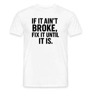 Dictons de l’artisan pour les bricoleurs mécaniciens - T-shirt homme - blanc - Devant - AI Model Male 178 dark (178cm)