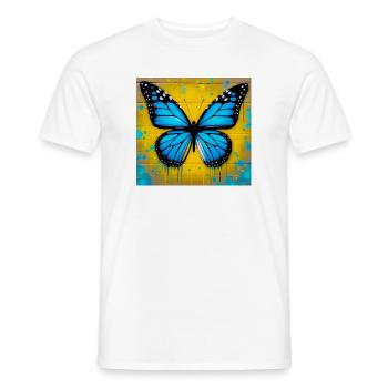 Schmetterling - Männer T-Shirt - Weiß - Vorne - AI Model Male 178 dark (178cm)