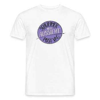 Schlimmer als es aussieht, Post Vac - Männer T-Shirt - Weiß - Vorne - AI Model Male 178 dark (178cm)