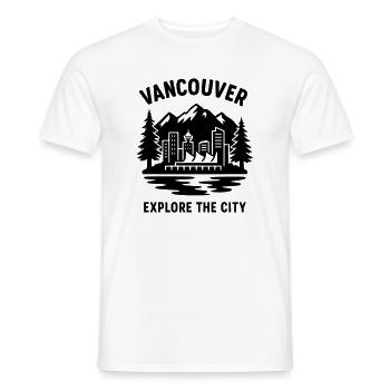 vancouver silhouette - Männer T-Shirt - Weiß - Vorne - AI Model Male 178 dark (178cm)