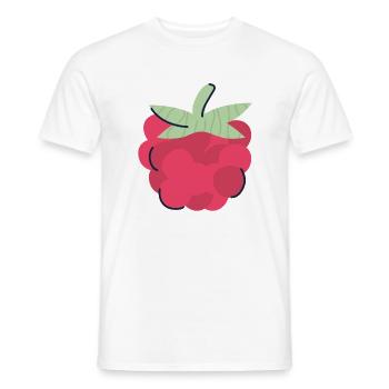 Framboise Pop Art Baie - T-shirt homme - blanc - Devant - AI Model Male 178 dark (178cm)